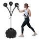 Punching Bag Reflex Speed Ball Free Standing Boxing Bag with Adjustable Height & Reinforced Spring Strong Durable Relief Stress Ball for Boxer Fitness Person