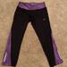 Nike Pants & Jumpsuits | Nike Black And Purple Yoga Pants | Color: Black/Purple | Size: S