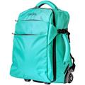 LeeDee Rolling Backpack, Wheeled backpack, Backpack with wheels, Business, Travel, Laptop, Carry-on luggage, Turquoise, Approx.14.2W x 9.8D x 18.5H inches, Rolling Backpack