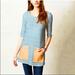 Anthropologie Dresses | Anthropologie Postmark Faux Leather Pocket Striped Knit Tunic Dress Xs | Color: Blue/White | Size: Xs