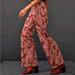 Anthropologie Pants & Jumpsuits | Anthropologie L Maeve Groovy Paisley Pants 2 | Color: Gold/Pink | Size: 2