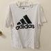 Adidas Shirts & Tops | 5/$25 Adidas White Kids Boys Tee Shirt Top Medium 10/12 | Color: Black/White | Size: Mb