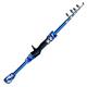 Reel Combos Fishing Rod Spinning Casting Fly Ultralight Carp Fishing Hand Lure Pole Feeder Gear Camouflage Mini Travel Surf 1.3m 1.5m 1.8m Fishing Gear Set (Blue Cast Rod 1.8m)