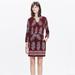 Madewell Dresses | Madewell Silk Lassi Floral Dress With Polka Dots Maroon 2 | Color: Red | Size: 2