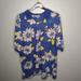 Disney Shirts | Disney Store Men's Floral Mickey Mouse Polo Shirt Xl Blue Hawaiian A13 | Color: Blue/Yellow | Size: Xl