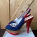 Nine West Shoes | Nine West Heels | Color: Blue/Red | Size: 7.5