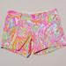 Lilly Pulitzer Shorts | Lilly Pulitzer The Callahan Short Neon Pink Coral Reef Shorty Shorts Summer 2 | Color: Orange/Pink | Size: 2