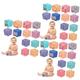 Vaguelly 36 Pcs Wooden Block Toy Blocks for Babies Blocks for Building Blocks for Soft Blocks Blocks Building Blocks Soft Rubber Soft Building Blocks Cartoon