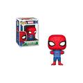 Funko POP! Bobble: Marvel: Holiday Spider-Man With Ugly Sweater - Marvel Comics - Collectable Vinyl Figure - Gift Idea - Official Merchandise - Toys for Kids & Adults - Comic Books Fans