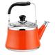 Tea Pots for Stove Top Whistling Tea Kettle Mirror Finsh,Folding Handle,Fast to Boil, Whistling Teakettles Pot (Color : Orange, Size : 4L)