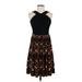 Maggy London Casual Dress - Party Halter Sleeveless: Brown Dresses - Women's Size 6 Petite