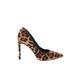 Nine West Heels: Slip-on Stiletto Cocktail Brown Leopard Print Shoes - Women's Size 6 - Pointed Toe