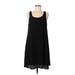 Bobeau Casual Dress - Midi: Black Solid Dresses - Women's Size Medium