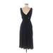 Bailey 44 Casual Dress - A-Line V-Neck Sleeveless: Black Solid Dresses - Women's Size Medium