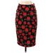 Lularoe Casual Midi Skirt Calf Length: Red Bottoms - Women's Size Small