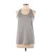 Under Armour Active Tank Top: Gray Activewear - Women's Size Large