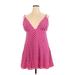 Lovers + Friends Casual Dress - Mini: Pink Hearts Dresses - Women's Size X-Large