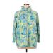 Lilly Pulitzer Jacket: Blue Floral Motif Jackets & Outerwear - Women's Size X-Large