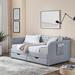 Twin Size Upholstery Daybed with Trundle Bed