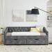 Twin Size Daybed with Drawers Upholstered Tufted Sofa Bed