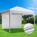 InstaHibit 10x20' Easy Pop Up Canopy 420D Folding Tent Wedding Party Outdoor w/ Removable Sidewall Black