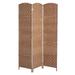 6' Tall Wicker Weave 3 Panel Room Divider Privacy Screen