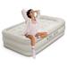 Twin Air Mattress with Built-in Pump - Double High Elevated Raised Airbed for Guests with Comfortable Top Inflatable Bed