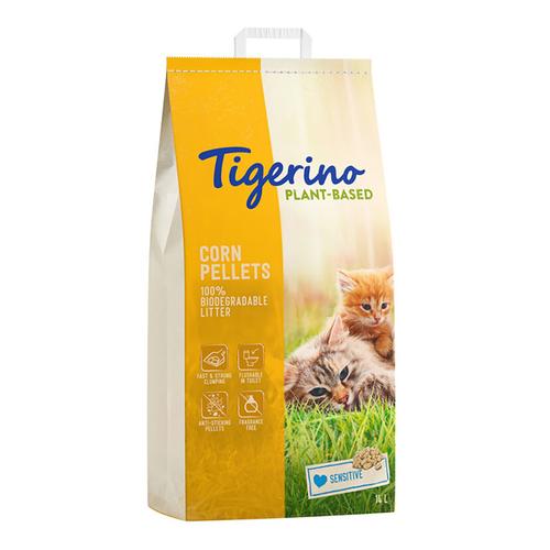 Sparpakete Tigerino Plant-Based Katzenstreu zum Sonderpreis! Mais Sensitive (parfürmfrei) 14 l