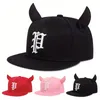 Mode Hip Hop Baseball Cap P Brief Stickerei Hip Hop Cap Männer Trucker Caps Nette Hörner Sport