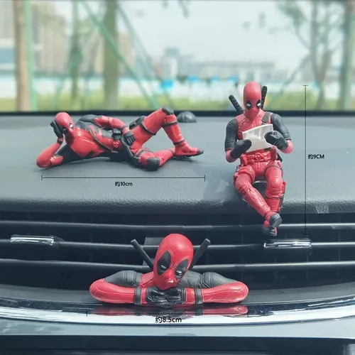 Deadpool Groot Anime Action figur sitzen Haltung Modell X-Men Mini Puppe Auto Dekoration Wunder