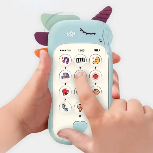 Baby Telefon Spielzeug Musik Sound Telefon Schlafs pielzeug mit Beißring Simulation Telefon Kinder