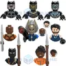 The Black Erik Killmonger Panther Shuri Ulysses Klaw Okoye Model Blocks MOC Bricks Set regali