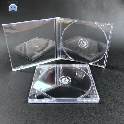 1pc transparente Kunststoff einteilige Disc-Hülle CD-Hülle verdickte CD-DVD-Disc-Box Aufbewahrung