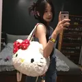 Kawaii Sanrio Hello Kitty borsa di peluche borsa di grande capacità Hello Kitty Tote Bags Y2k zaino