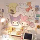 Hello Kitty Sanrio Sticker Kuromi Cinnamoroll Anime Kawaii Self-Adhesive Bedroom Girl Room