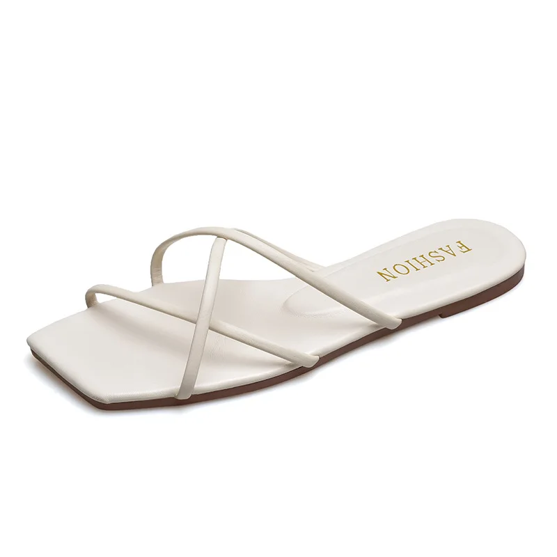 Doppel Zehe Flip-flops Frauen 2025, Sommer Neue Designer Slipper Schuhe Weibliche Casual Flache Mode Kausalen Große Größe Hausschuhe damen