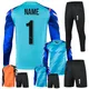 Custom 2024 Men Kid Soccer Goalkeeper Uniform Long Sleeve Football Training Goalkeeper Top Soccer