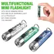 Mini lampe de poche LED multifonction EDC lampe porte-clés portable torche magnétique lampe UV