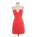 Lovers + Friends Casual Dress - Party Plunge Sleeveless: Red Print Dresses - Women's Size X-Small