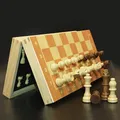 Jeu d'échecs internationaux magnétiques en bois échiquier pliant 4 reines jouets cadeaux I55