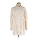 Chico's Casual Dress - Mini High Neck Long sleeves: Ivory Dresses - Women's Size Small
