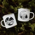 Tasse en émail imprimée pour Camping-car tasse pour Camping aventure fête du feu de camp bière