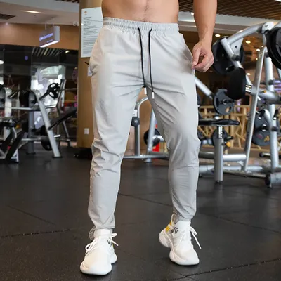 Pantalon de course élastique à séchage rapide pour homme pantalon de fitness droit jogging