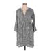 Sunny Leigh Casual Dress: Gray Print Dresses - Women's Size X-Large