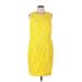 rsvp by TALBOTS Casual Dress - Sheath: Yellow Dresses - Women's Size 12 Petite