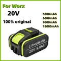 Worx-Batterie de rechange 20V Max Eddie Ion outil de batterie aste 18000mAh WA3551 WA3551.1