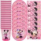 Ensemble de serviettes de table à thème Minnie pour filles assiettes standard fournitures de