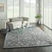 Blue/Gray 111 x 0.61 in Area Rug - Bungalow Rose Melani Oriental Navy Blue/Gray Area Rug Polyester | 111 W x 0.61 D in | Wayfair