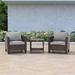 Ebern Designs Olatayo 2 - Person Outdoor Seating Group, Wood in Brown | Wayfair A971D021CDD04C828CBDE2D2C7361F83