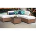 Laguna 6 Piece Outdoor Wicker Patio Furniture Set 06f in Sail White - TK Classics Laguna-06F-White